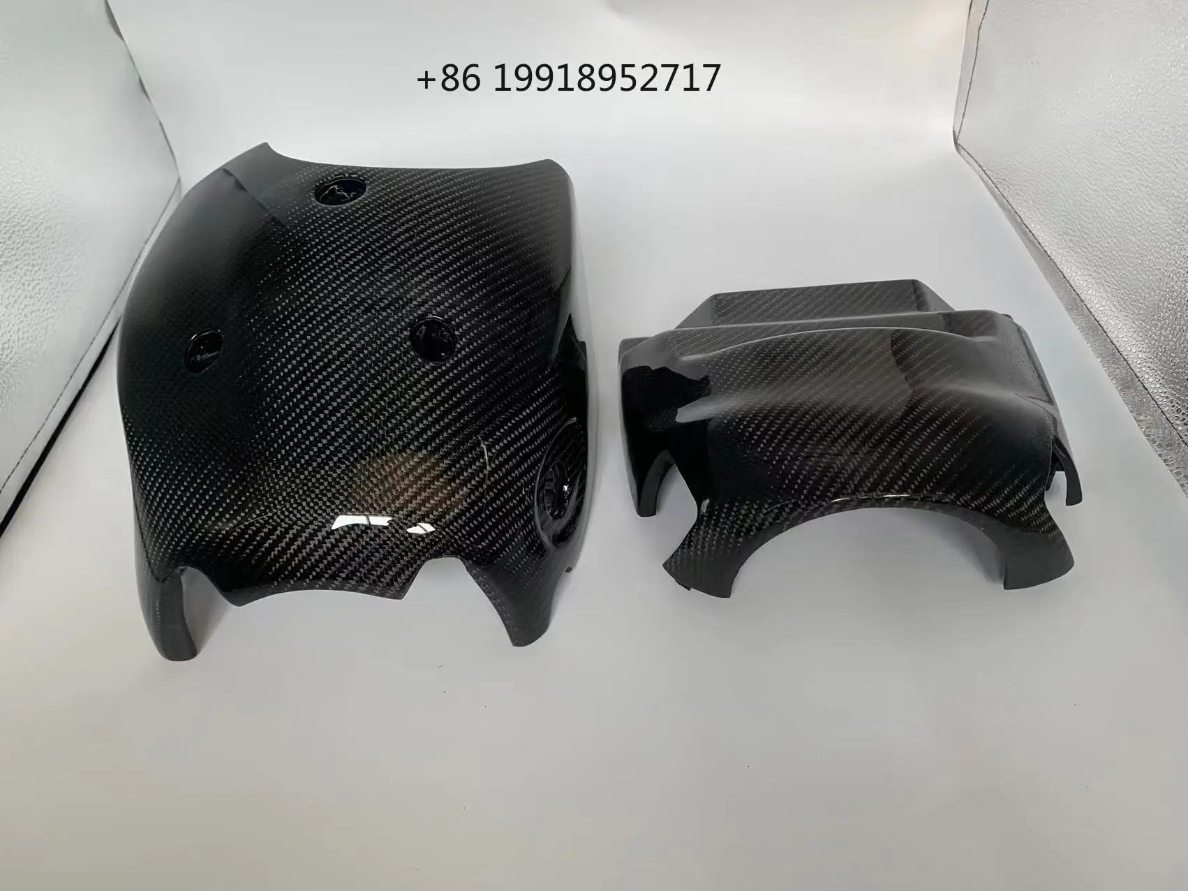 Masera M139 Quattroporte GTS Tuning Modified Carbon Fiber Steering Column Upper Lower Cover Plate Decorative Plate  JJ321