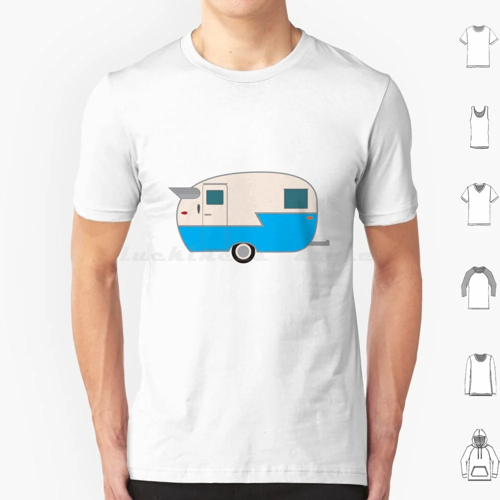 

Винтажная футболка с прицепом для кемпинга и путешествий, хлопковая крутая футболка 6xl, винтажная футболка для кемпинга, путешествий, прицепа, Rv, глэмпинг, каплевидный прицеп