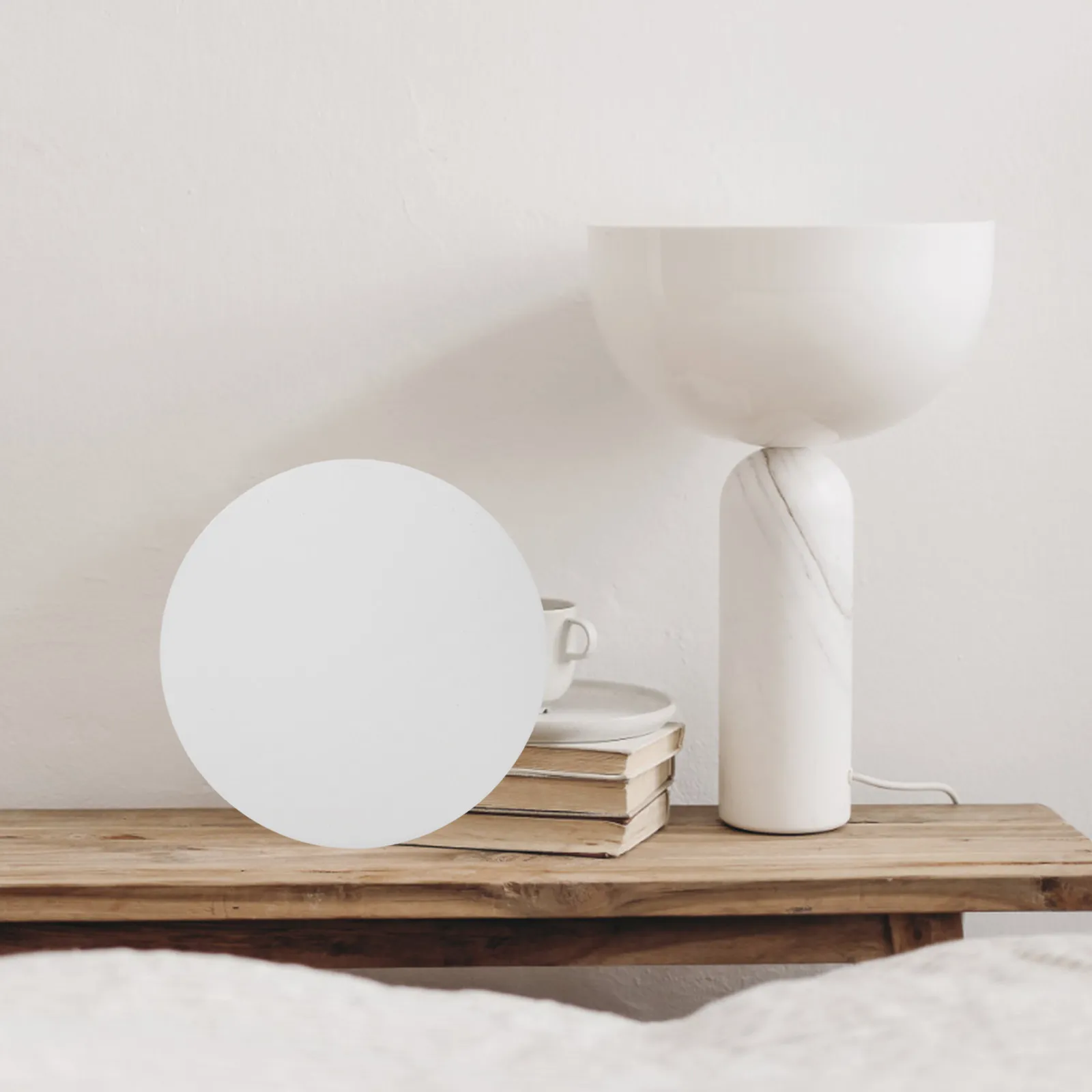 2Pcs Round Lampshade Diffuser 22.5cm 8.8inch 1Mm Thick Acrylic Light Diffuser Sheet for Pendant Fixtures Desk Lamps