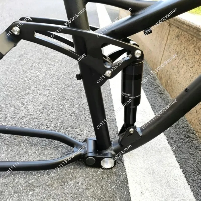 Aluminum Alloy Mountain Bike Frame 27.5/26-inch Full Shock Absorption Mountain Bike Frame Soft-tail Bicycle