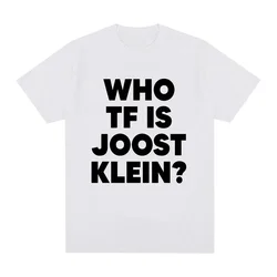 Who Tf Is Joost Klein T-shirt Europapa Eurovision Womens Harajuku Retro Tshirt Casual Loose Tshirt