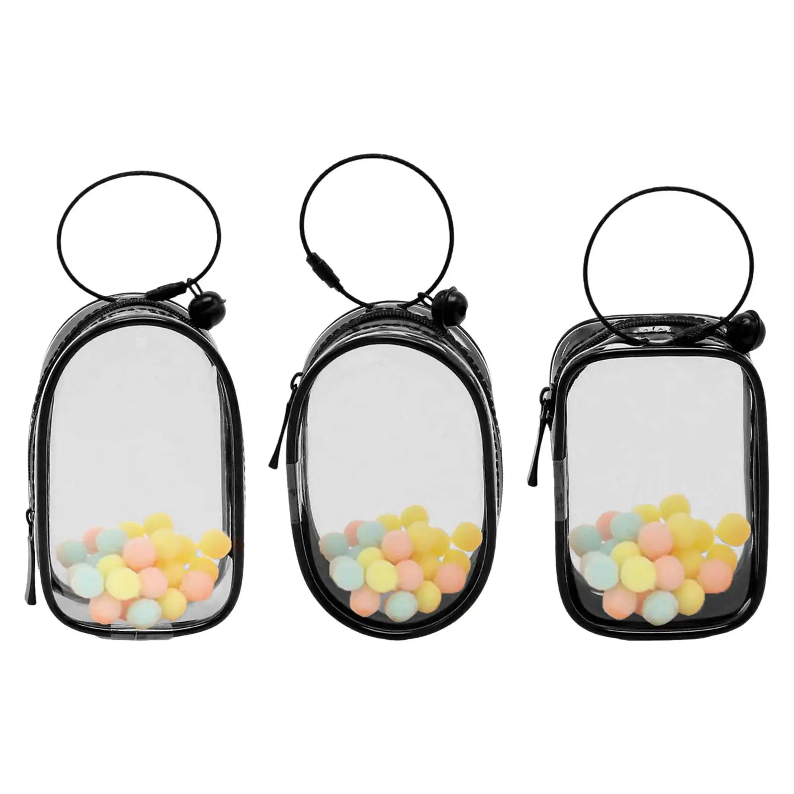 Mini Doll Figure Display Bag Portable Figures Storage Bag Hanging Bag Dustproof Hanging Organizer Mini Figure Display Case