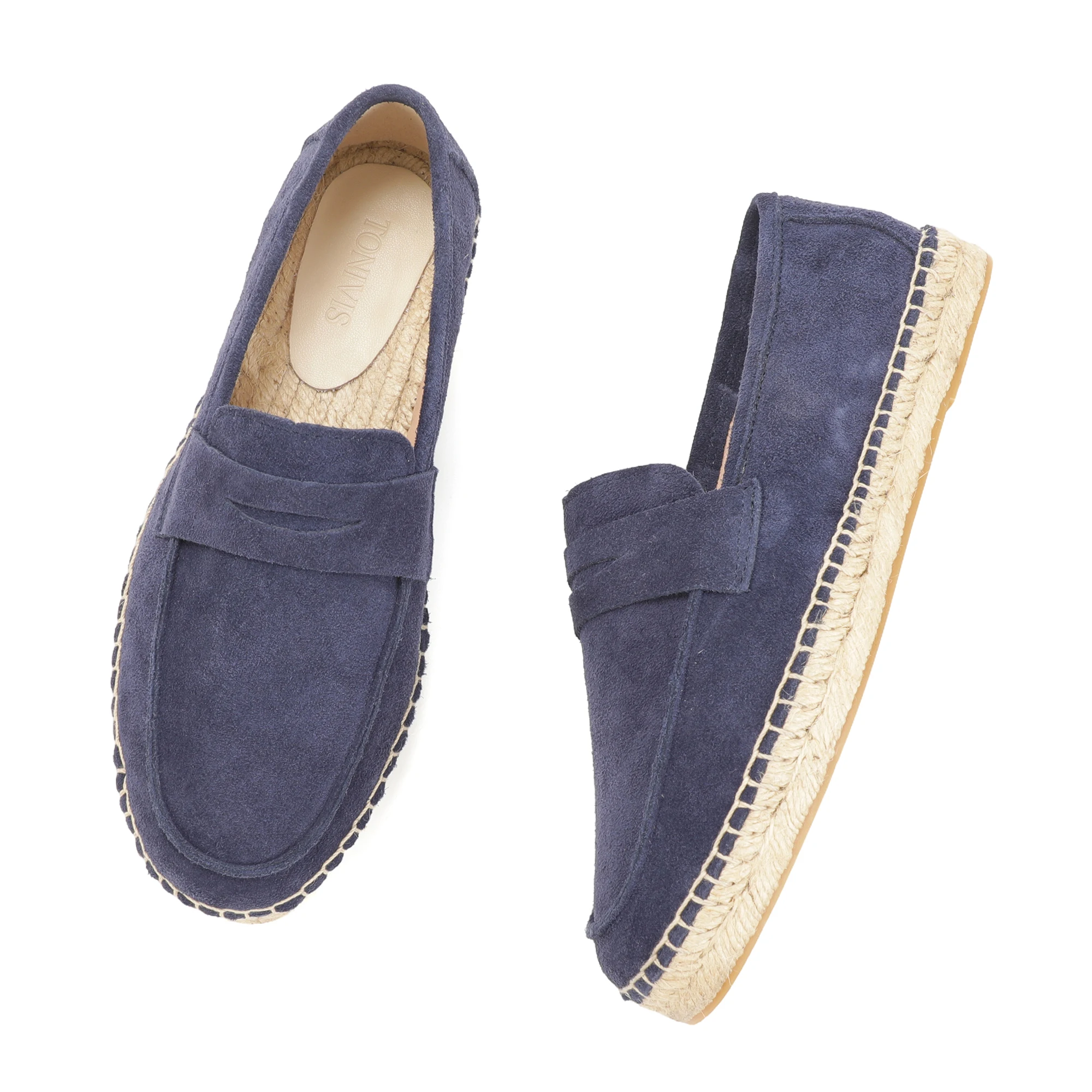 

2026 New Leather Men's Slip-On Loafers Casual Slip-On Fishing Boots Straw Woven Bottom Lazy Men's Shoes