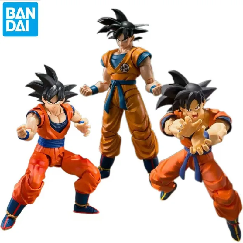 Figura Original de Bandai, Dragon Ball SHF, Super Saiyan Son Goku, Colección Superhéroe, Figura de Acción, Modelo de Juguete, Regalos