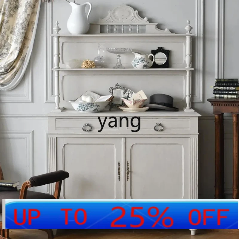 

LTT solid wood dining edge carved edge porch cabinet locker