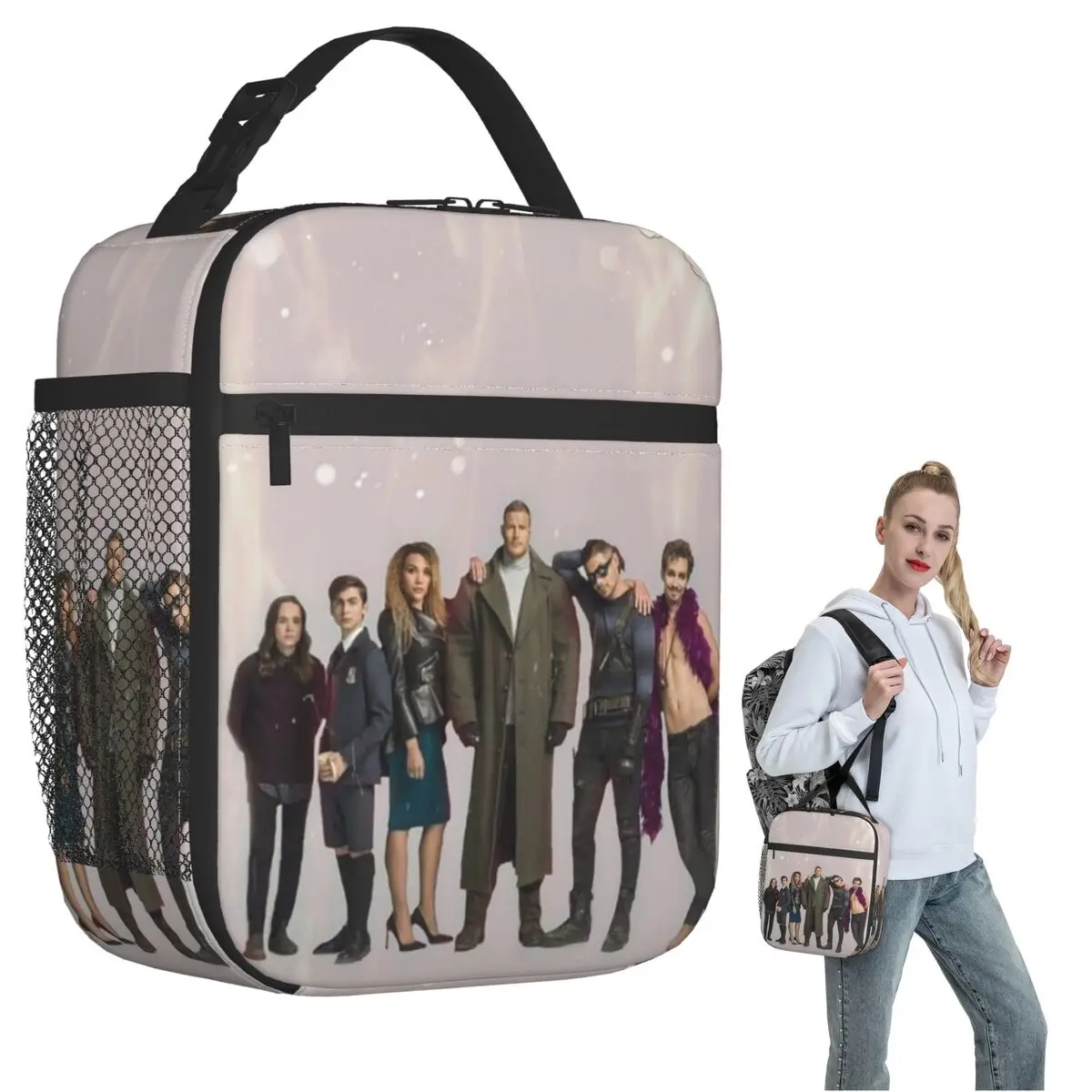 The Umbrella Academy Tv Insulated Lunch Bag for Women Kids Portable Food Boxes Thermal Lunch Box Tote