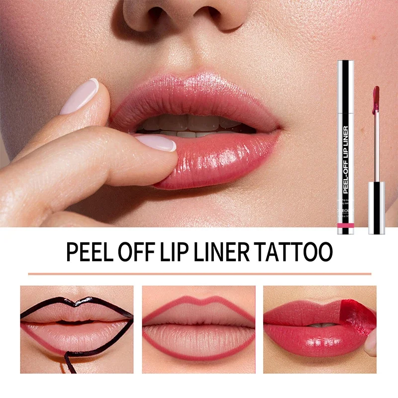 Lip Liner a strappo 3,5 ml Impermeabile a lunga durata Non sbiadisce Idratante Toot Labbra Rossetto Gloss Lip Smalto Esplosivo Trucco coreano