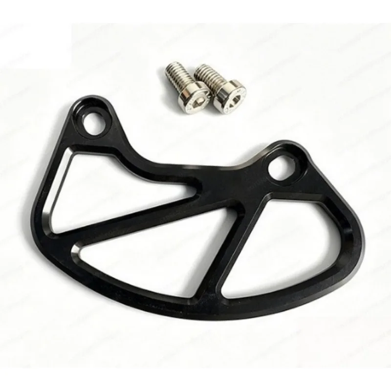 CNC Aluminum Hollow Chain Guard Cover Motorcycle Engine Protector Mod Parts With Mounting Screws