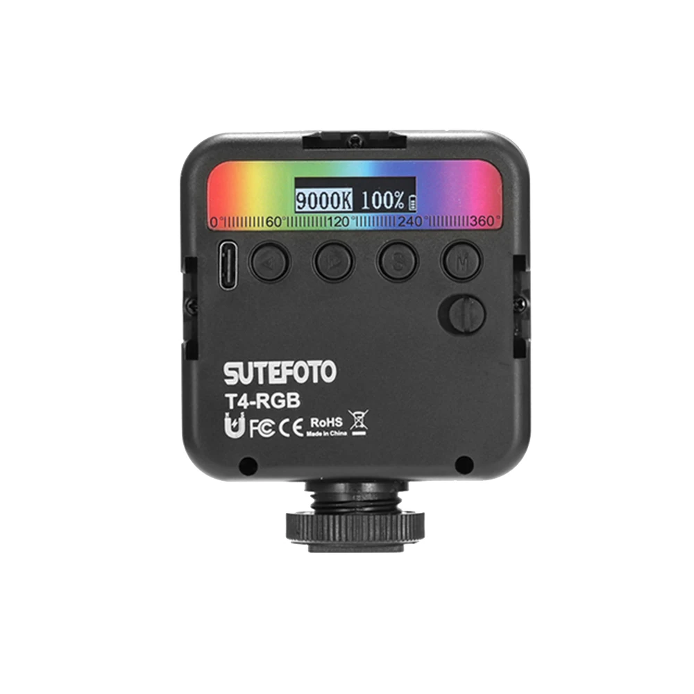 Mini Portable LED Light VideoFor Camera Smartphone for GoPro Laptop Selfie Adjustable RGB Lamp Pocket RGB Fill Light