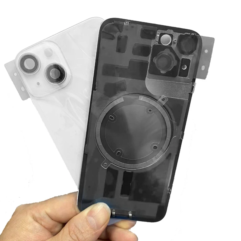 بطارية جديدة الإسكان الخلفي الجديد آيفون 14 الإسكان الغطاء الخلفي + إطار الهيكل الأوسط + صينية SIM + مفتاح الجانب 14 الإطار الأوسط