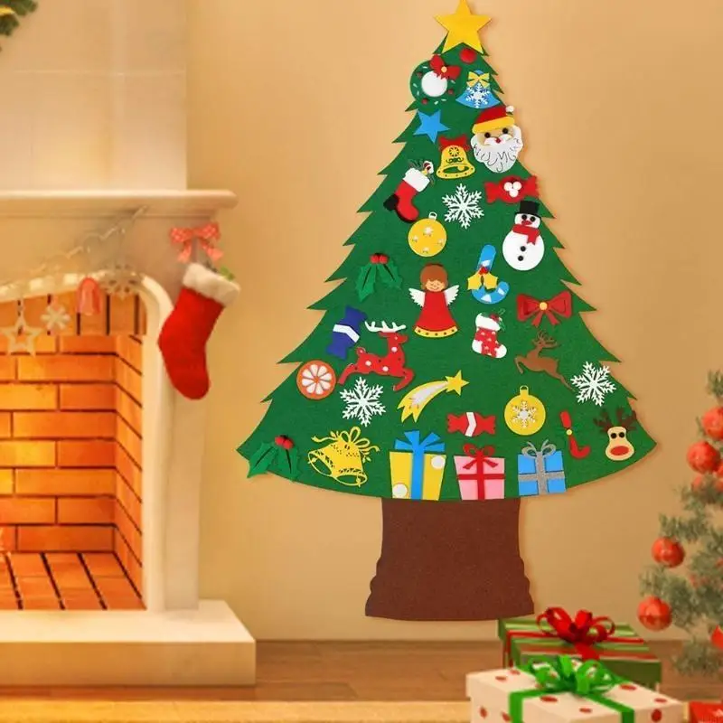 F62d cảm thấy cây Giáng sinh Phụ kiện Đồ chơi trang trí cho trẻ & người lớn đồ chơi thủ thuật với mô hình hiện tại giảm áp