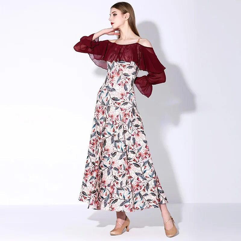 

customized Modern Dance Practice Dress MY883 National Standard Dance Costume ballroom dance dress drag queen costumes