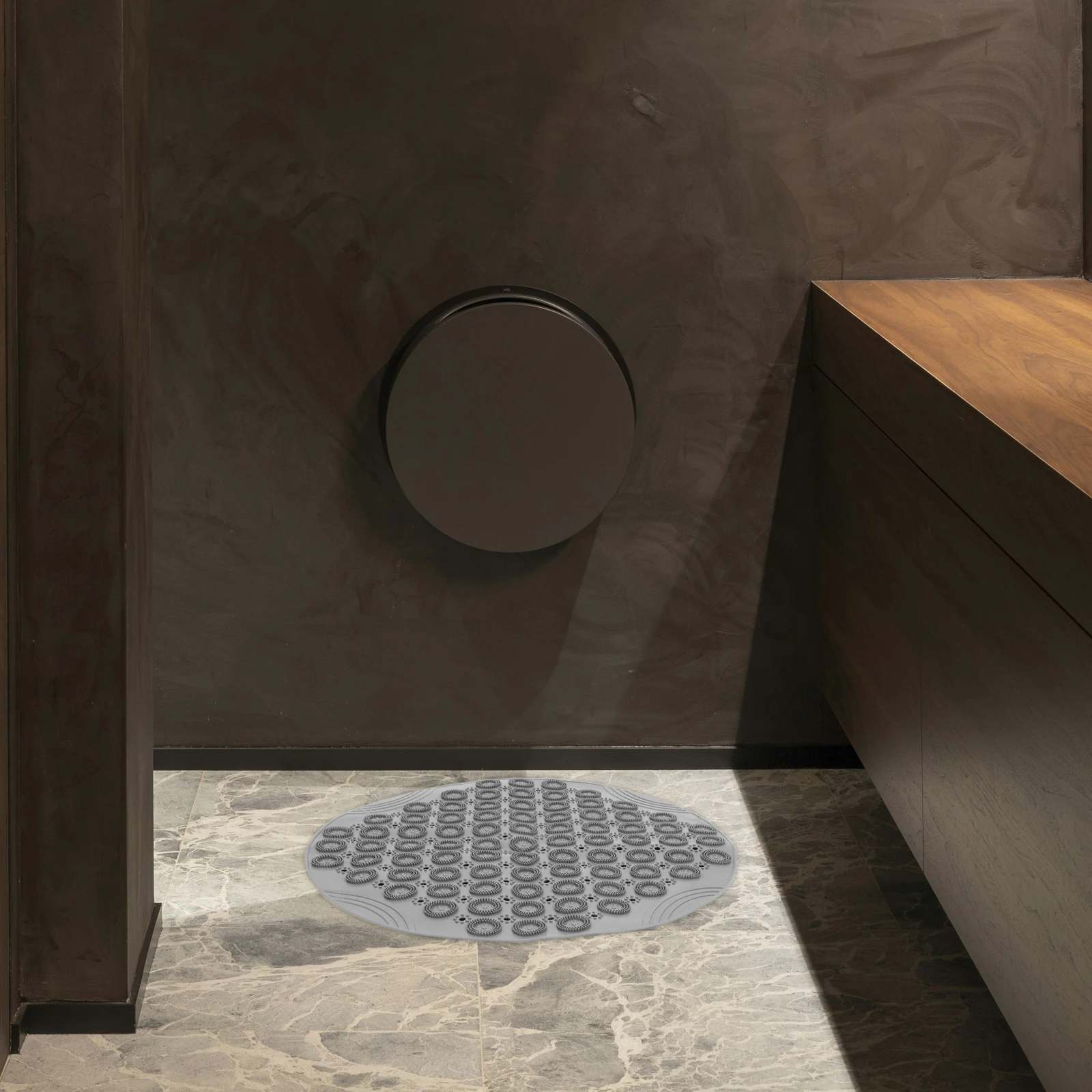 

Anti-Slip Bathroom Floor Mat Hollow Tpe Shower Foot Pad Drainage Suction Cup Non-Skid Comfort Foot Massage Mat