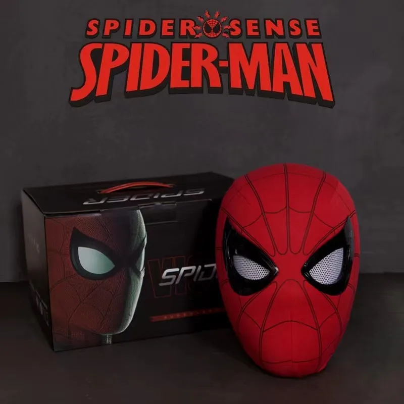 Popularny, oddychający zestaw słuchawkowy Spider-Man z 2026 roku z maską Miles, z możliwością sterowania gestami, podświetlaną, idealny na Halloween, cosplay, dla chłopców, zabawka.
