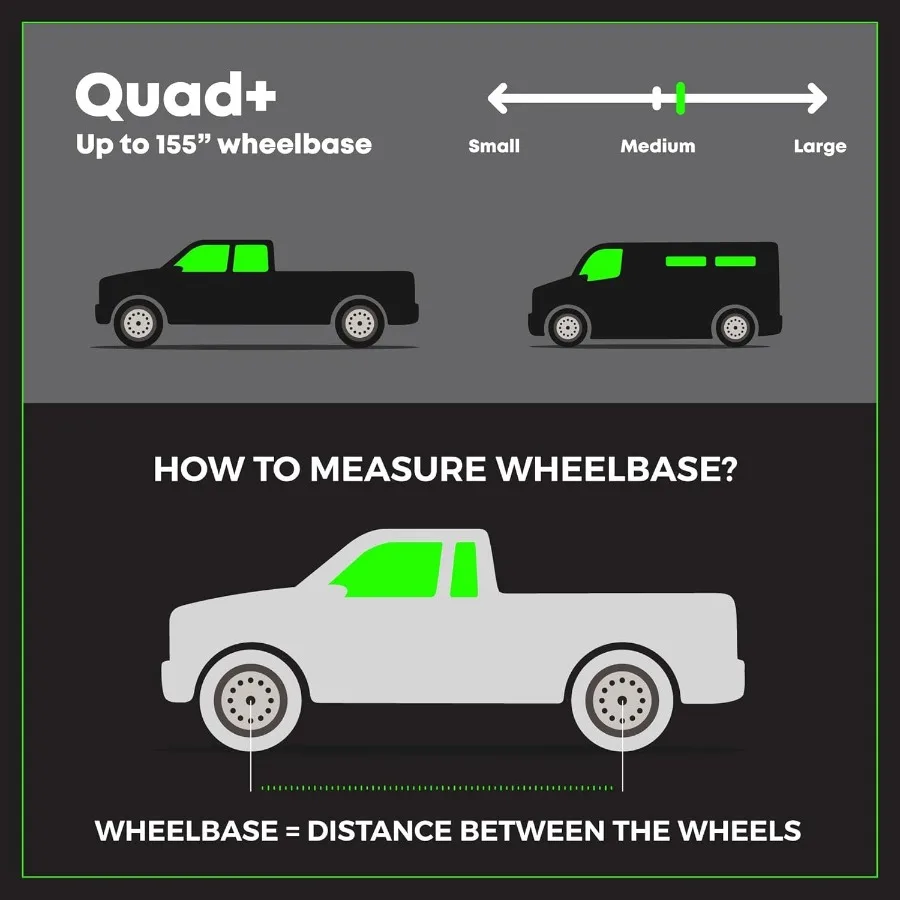 Комплект шлангов для накачивания шин Quad+ с 4 шинами и колесной базой до 155, включает цифровой манометр коллектора и компактный Sto.