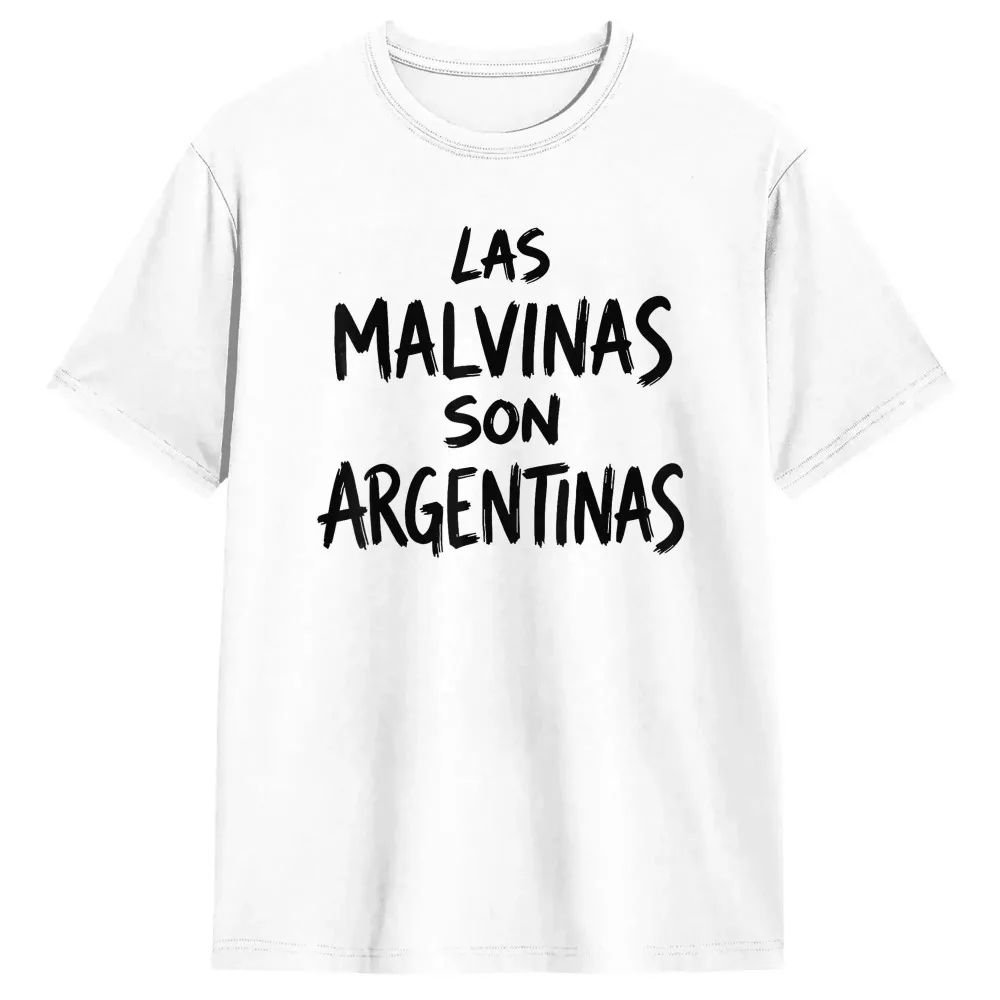Summer New Argentine Latinx Immigrant Mens Pure Cotton Creative T Shirt Round Neck Short Sleeved White T Shirt Sports Casual Top
