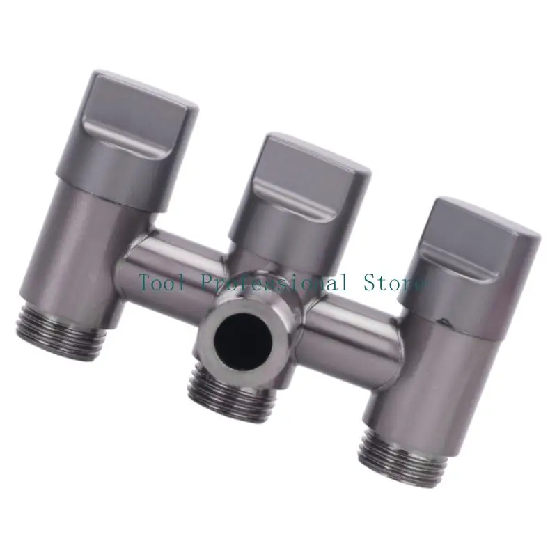 57QF Multifunction 3 Way Water Distributor Valves Steel Water Diverters Valves for Efficient Homes & Office Plumbing Solution