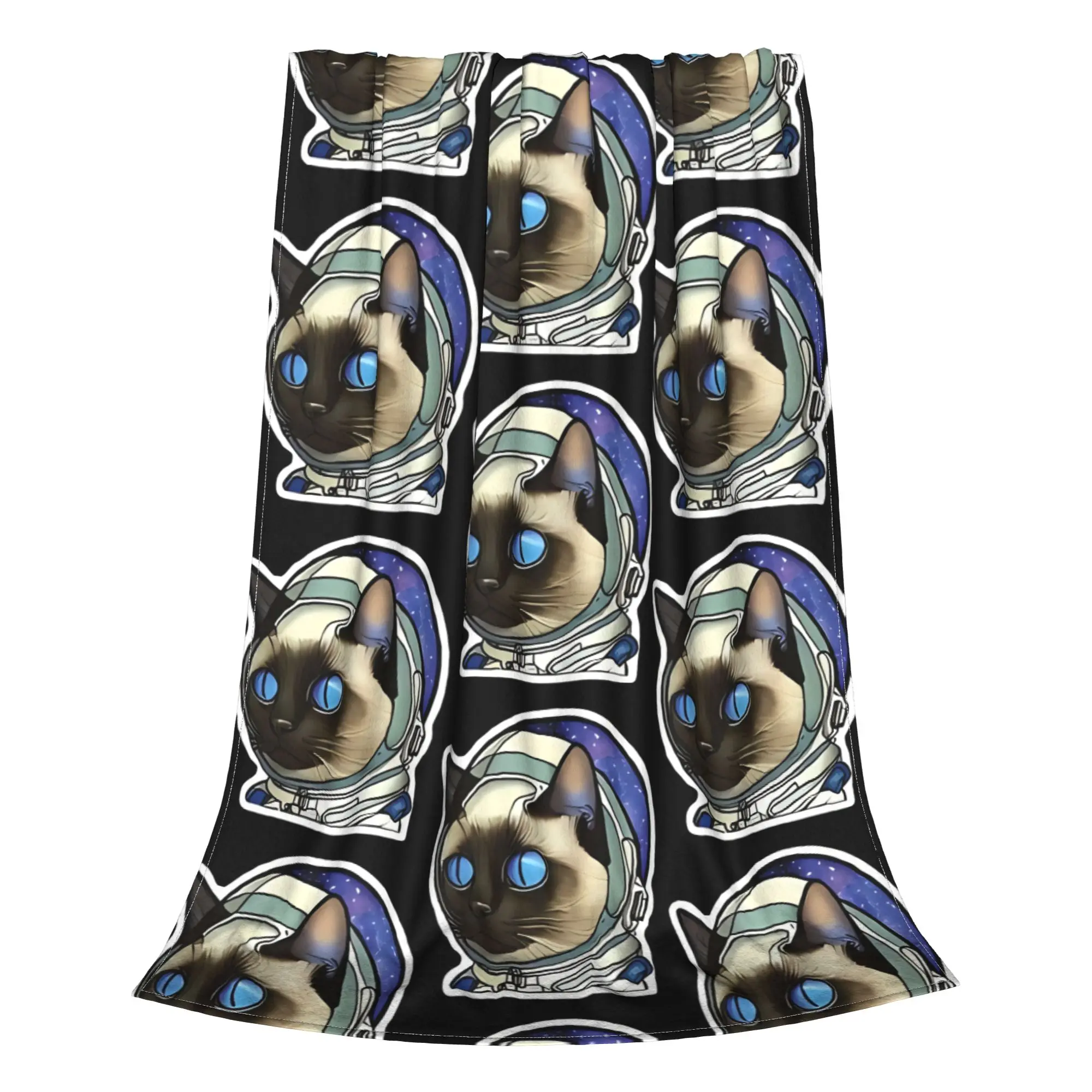 1PC Home Cute Room Decor HEINLEIN BKG Official! Blanket Throw Blanket Space Cats Novelty Warm Blanket All Season