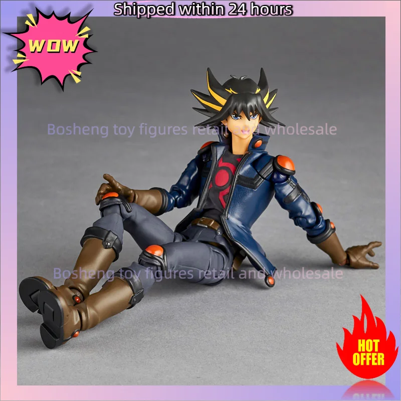 100% auf Lager Original KAIYODO Revoltech Yu-Gi-Oh! 5D's Yusei Fudo Anime Actionfiguren Modellspielzeug