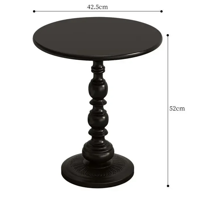 Nordic Iron Small Round Table Retro Living Room Coffee Table Creative Mobile Sofa Bedside Mini Table Bedroom Household Furniture