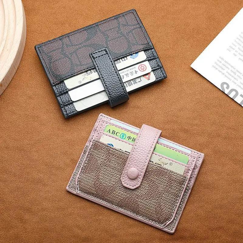 New in Women Short Small Wallets Fold Card Holder ID Bag Coin Purse Ladies Wallets Anti-degaussing Driver's License Card Holder