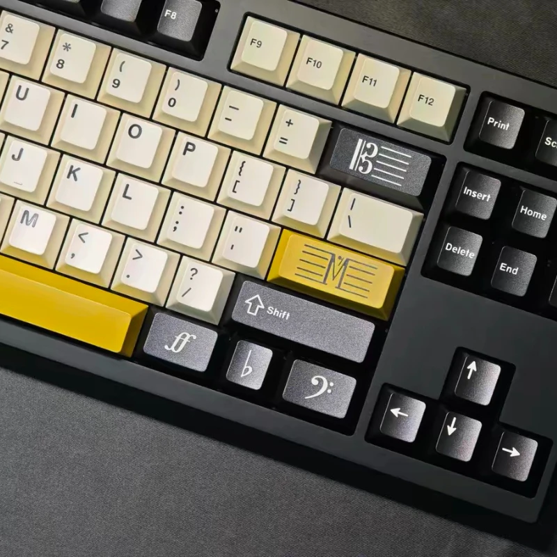Two Colors Minimalist Theme Keycaps Set Customized PBT Sublimation ABS Mixing Keyboard Cap for Mechanical Keyboard Accessories