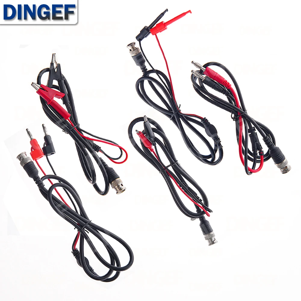 BNC Male Plug to 4mm Banana Stackable Plug Crocodile clip Lead Probe Q9 Testing Mult Cable Cord 50ohm RF Coaxial Tangerrf
