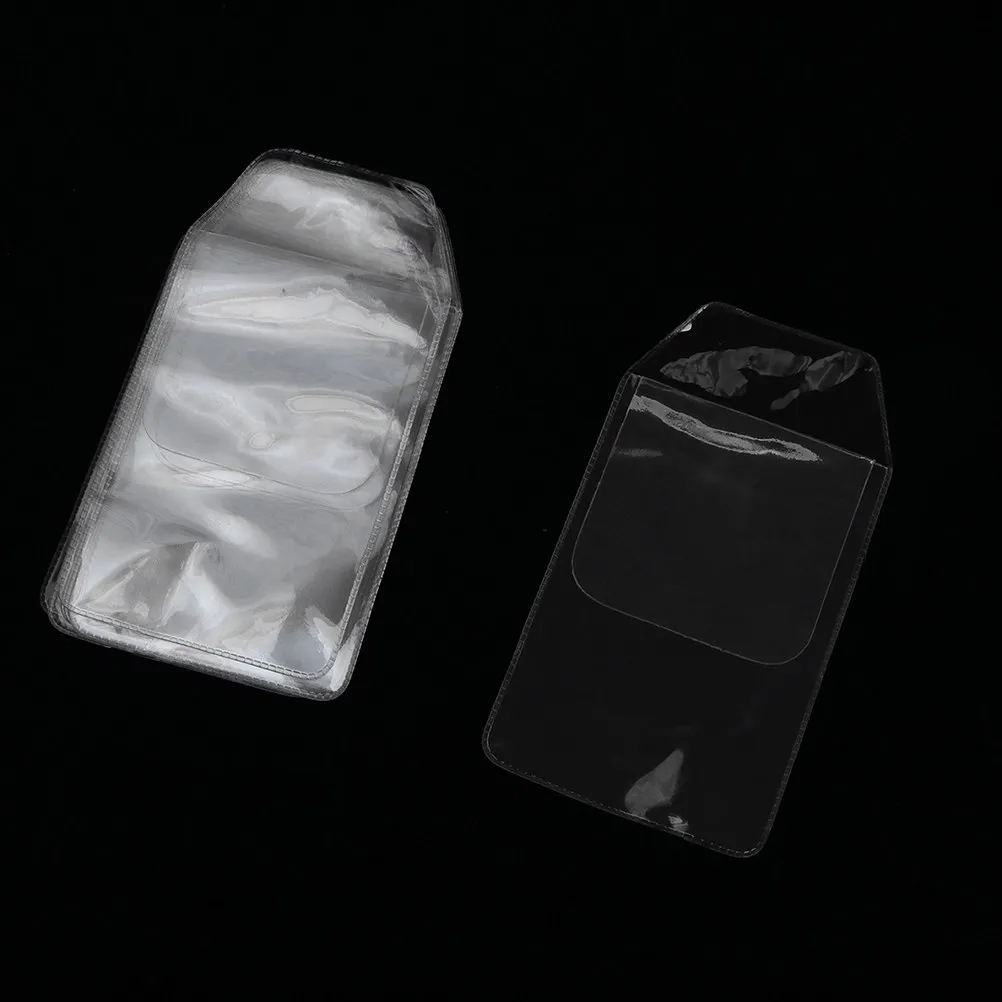 20Pcs Insert Type Pen Storage Bag Clear PVC Nurse Pen Organizer Doctor Supply Pocket Protector Pencil Case Hospital Utility Bag