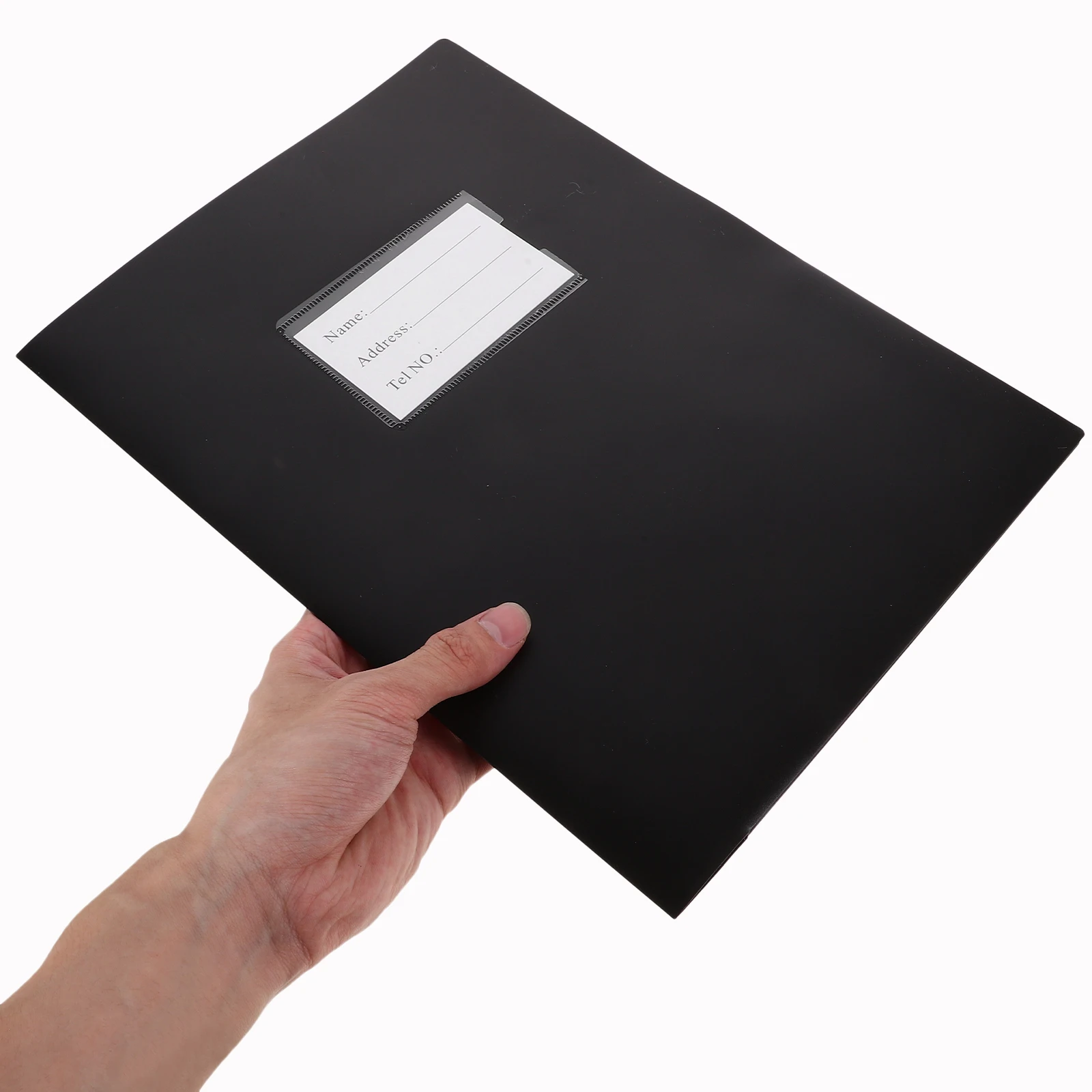 

2pcs Pocket Document Plastic Papers Folder Double Slots Pp Material File Organizer Storage Folder For Business Report Test