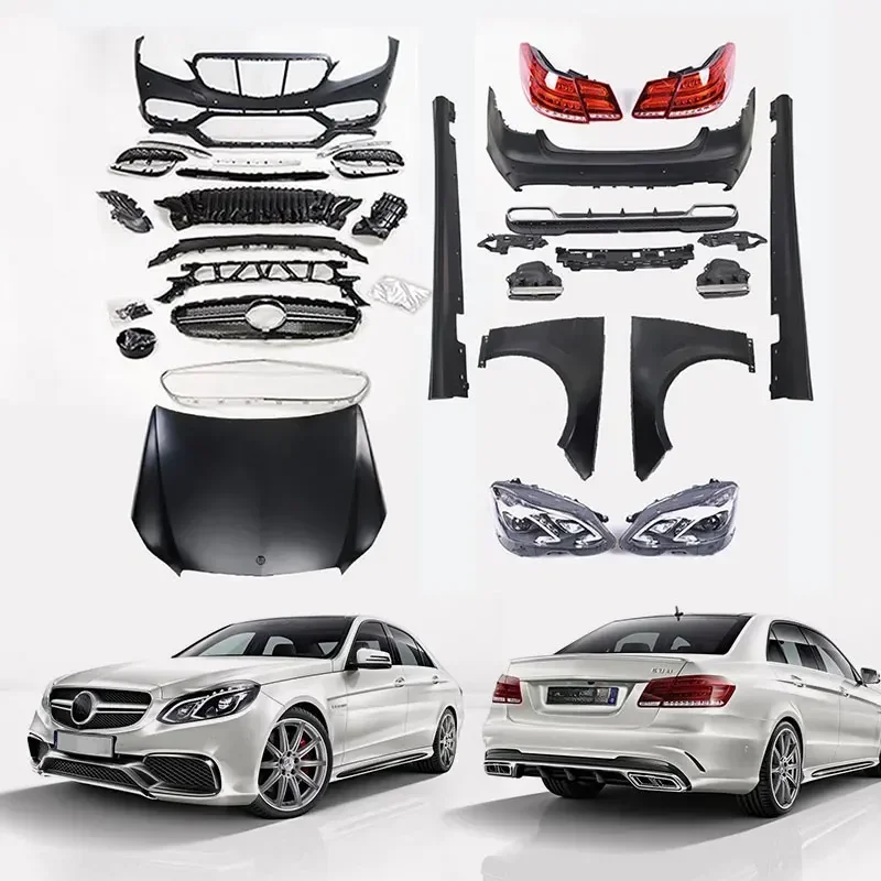 

2009-2013y E W212 upgrade to E63 2014-2016 year car body kits auto body parts system bumper headlight for meecedes benz E class