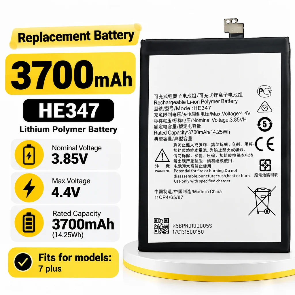 3700mAh HE347 Replacement Battery for Nokia 7 Plus 7P TA-1062 Mobile Phone Repair Replacement Part for Battery Service