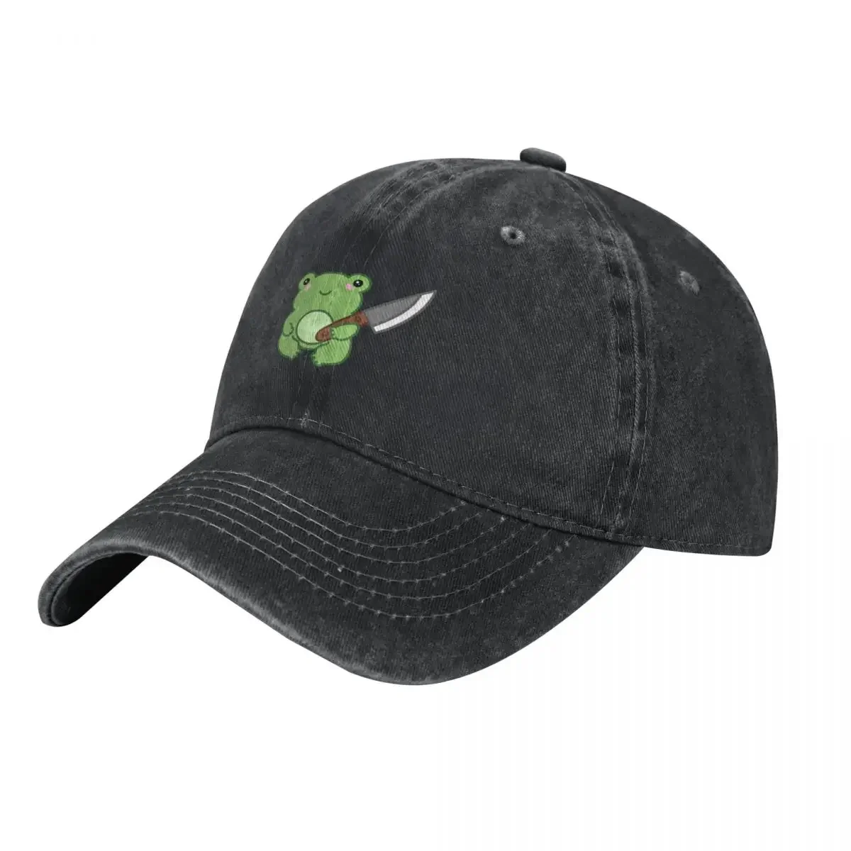 

Frog With A Knife Baseball Cap Sunscreen Brand Man cap Men's Baseball Women's