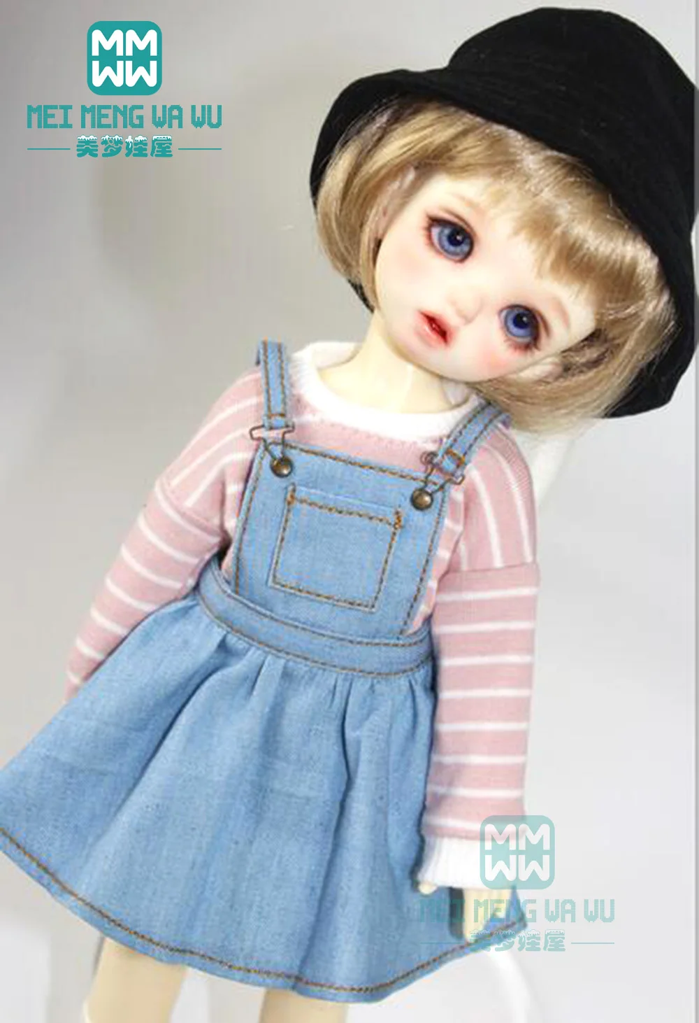 

Подходит для куклы 30 см 1/6 BJD YOSD MYOU, модные юбки-нагрудники, толстовки, рубашки, игрушки, подарки для девочек