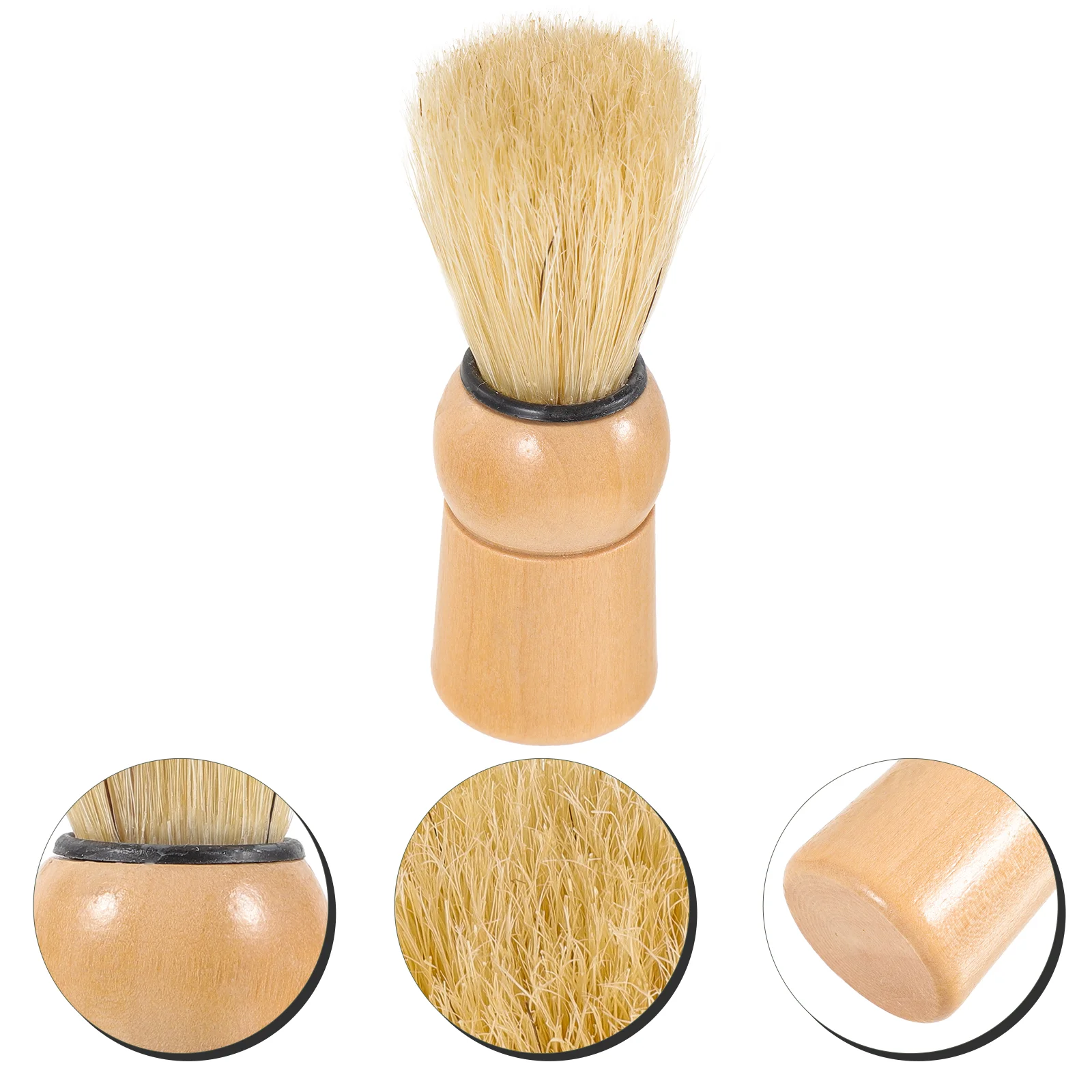 

Shave Soap Brush Beard Shaving Wooden Salon Men's Foaming Pig Bristle Hairdressing Tool (h101) Cream