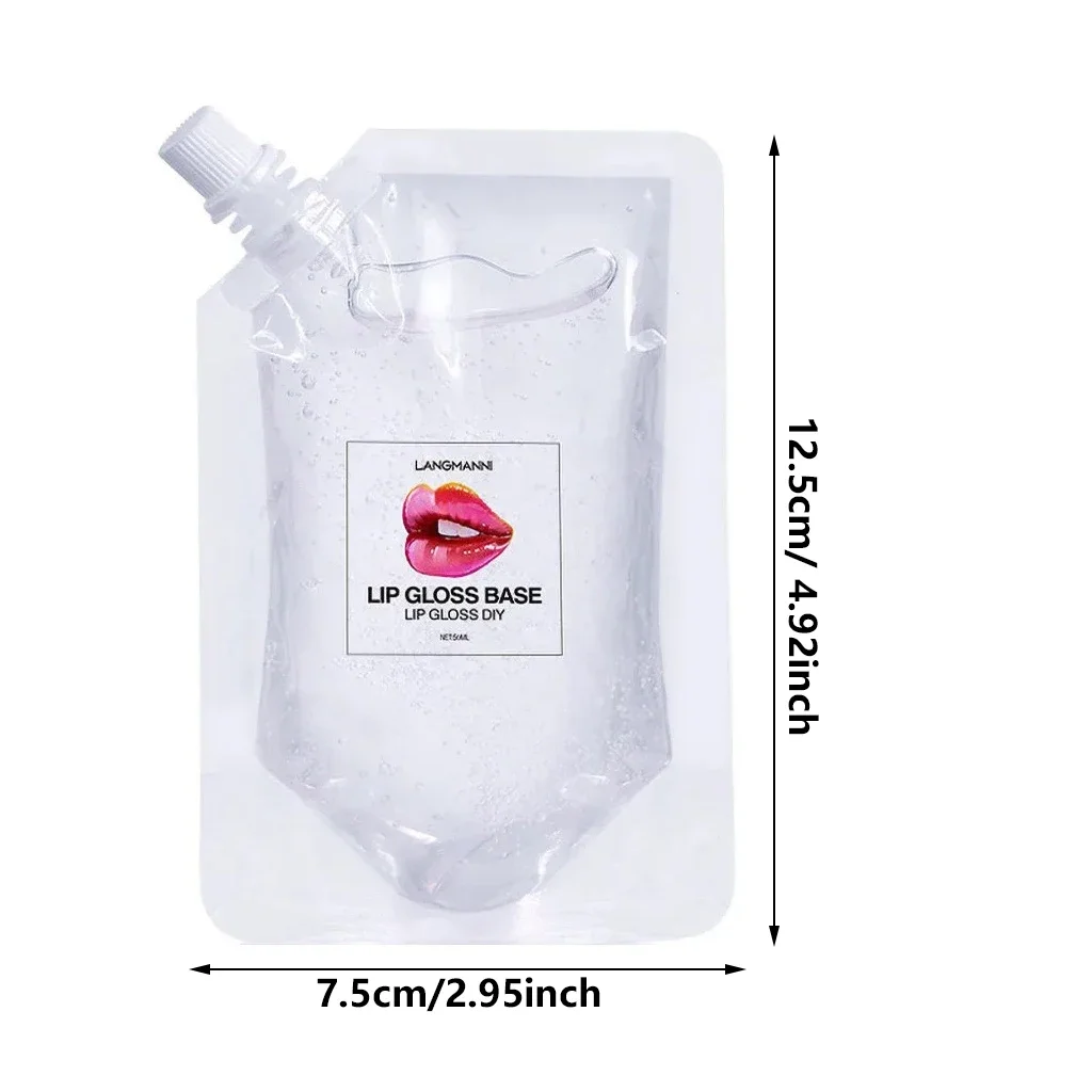 Gel antiaderente idratante per olio base lucidalabbra trasparente fai-da-te da 50 ml per materiale per il trucco del rossetto liquido fatto a mano