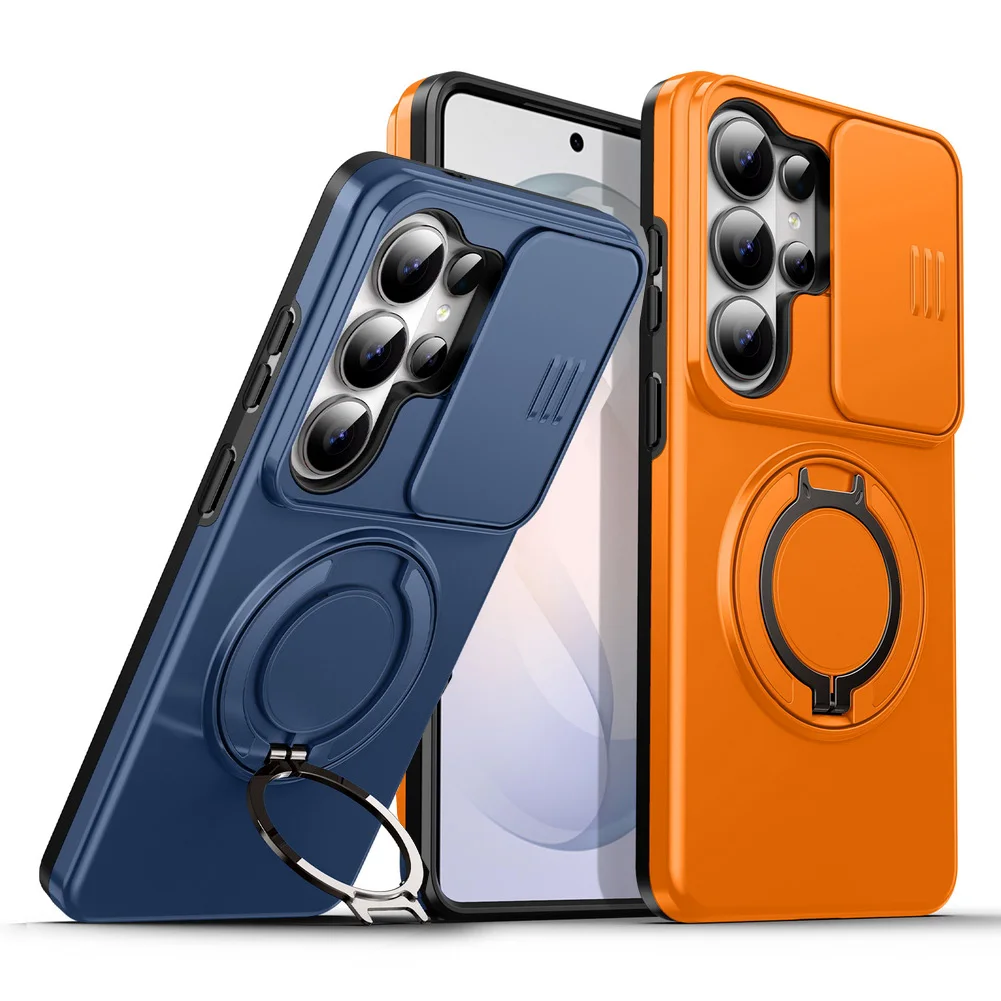 Magnetic Stand Holder Case for Samsung S26 Ultra S25 S24 S23 A57 A27 A17 A16 A07 A35 A55 A15 S25 edge Lens Camera Protect Cover