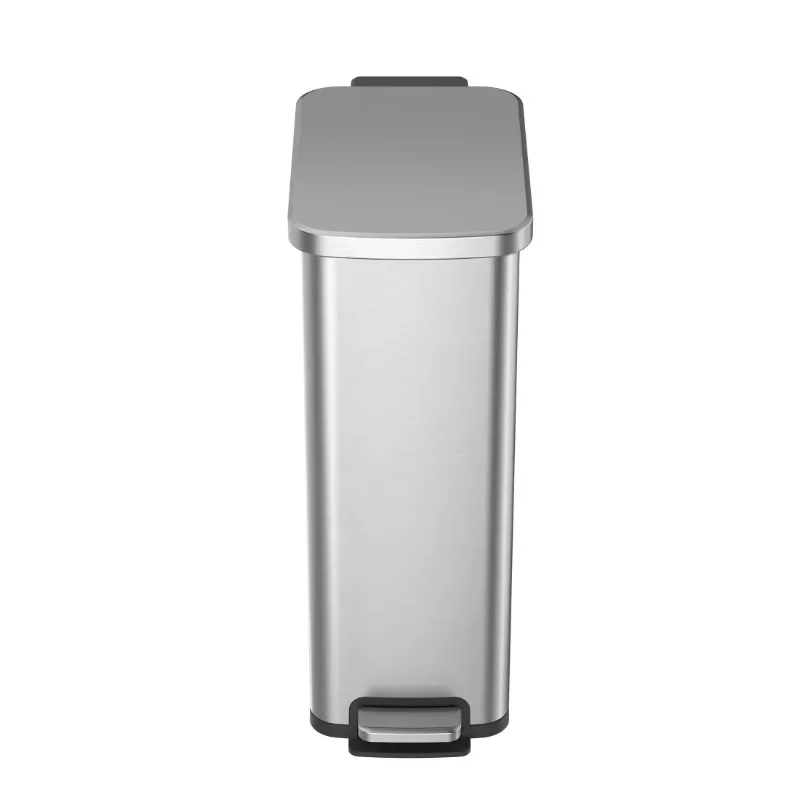 

Tool-Stainless Steel Step Trash Can, 7.9 Gallon Slim Kitchen Step Trash Can