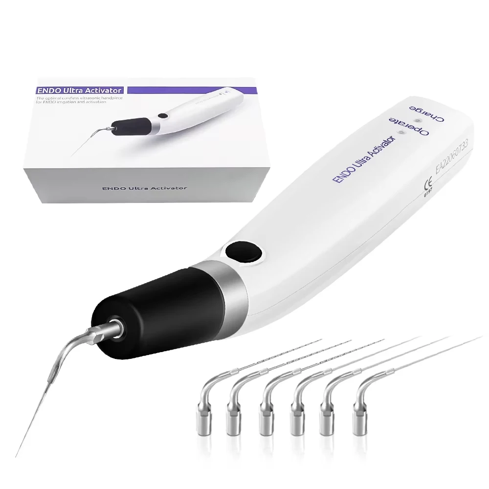 Sonic Irrigator Tips Endo Activator For Dental Instrument Root Canal Sonic Irrigator Endodontic Tools with 6 Tips 40-50Khz