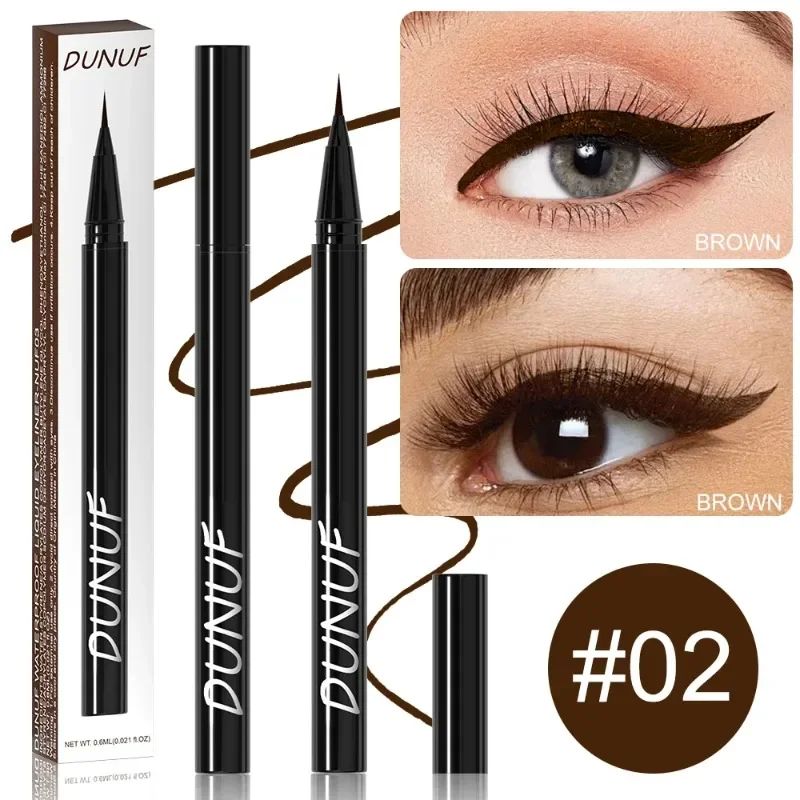 Black Brown Liquid Eyeliner Pencil Ultra-fine 0.01mm Quick Dry Eyeliner Pen Long-lasting Waterproof Eyeliner Makeup for Women