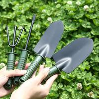 4pcs Garden Shovel Set Rake Spade Set With Handle For Flowers Potted Outdoor Planting Household Plant Garden Tools