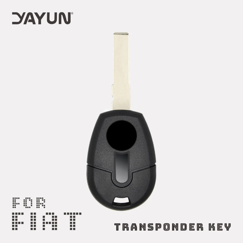 

YAYUN ForFiat Replacement Transponder Car Key Shell Case With SIP22 Uncut Blade Fob Cover