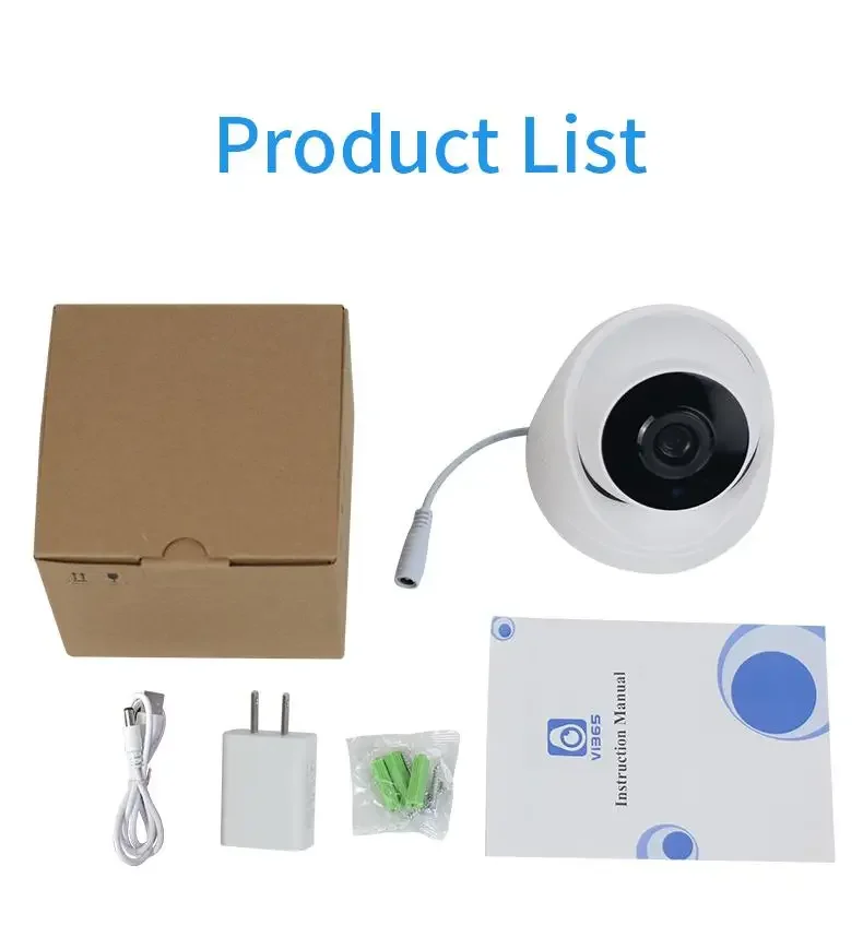 A5 3mp Hd Ip Camera 2.4g Wireless Wifi Night Vision Video Surveillance Security Camcorder Motion Detection Cctv Monitor for Home