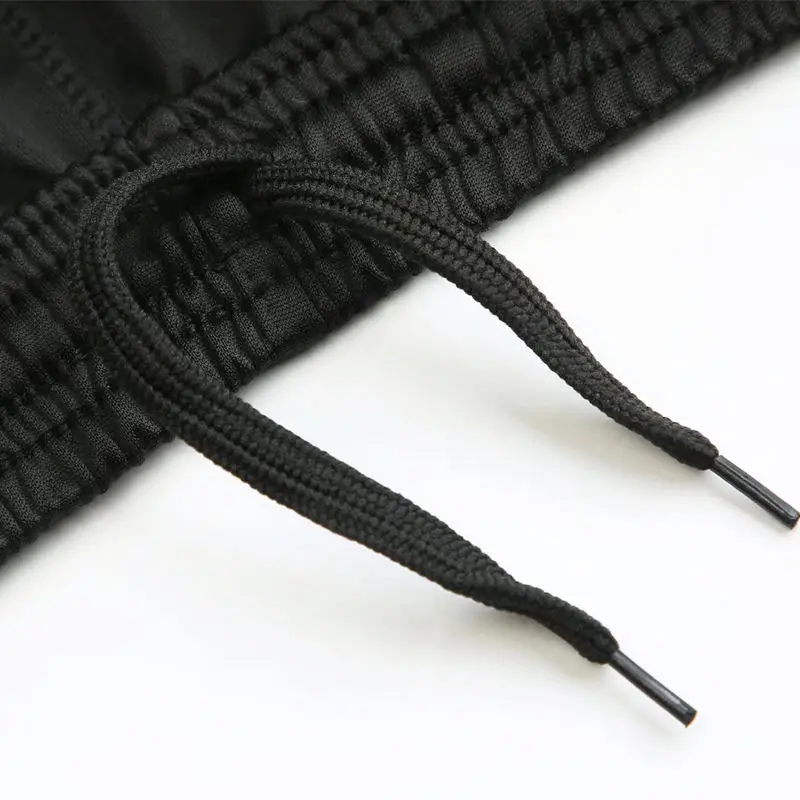 Youth Trend Casual Loose Sports Pants Men's Print Elastic Waist Pocket Zipper Quick Drying Breathable Training Running Trousers