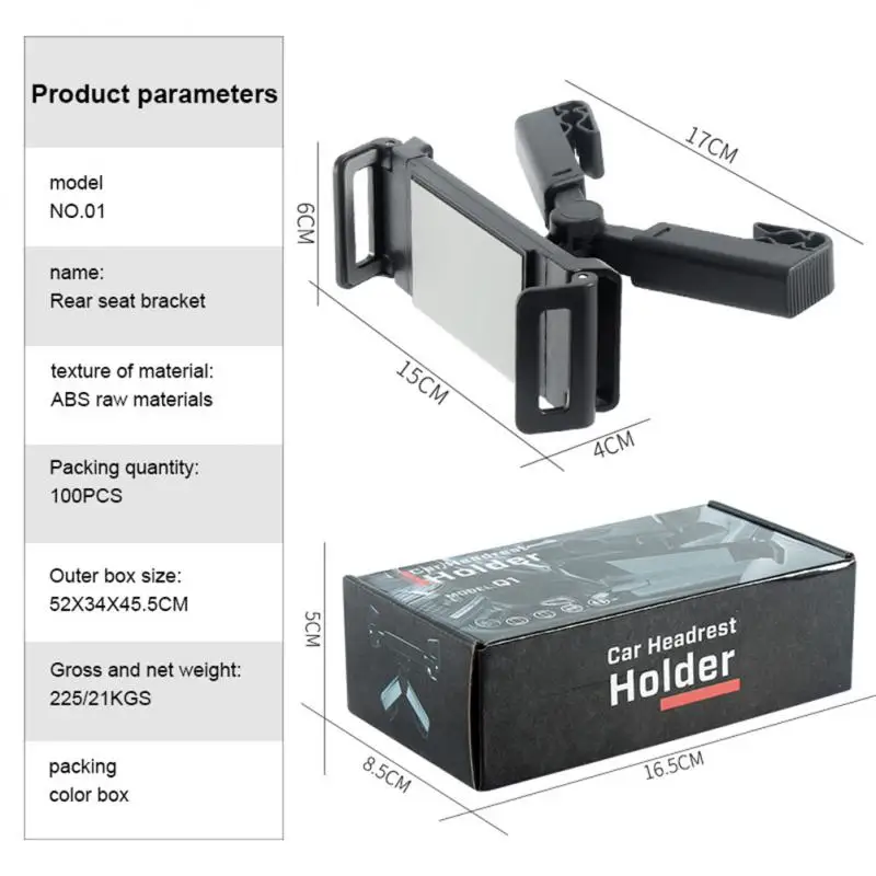 รถ Headrest ผู้ถือแท็บเล็ต 360 องศาหมุนสําหรับขาตั้ง iPad Auto หมอนที่นั่งด้านหลัง Bracket Travel แบบพกพา Road Trip