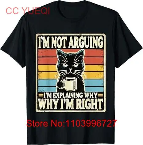 Funny Cat T-Shirt Im not arguing im explaining why tshirt hot hot new