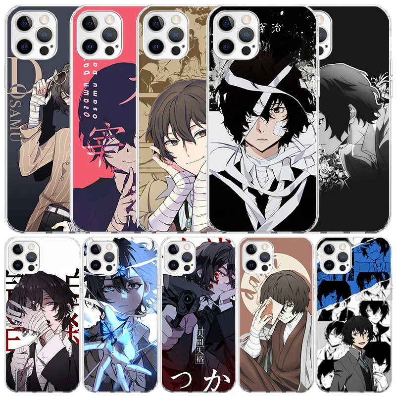 Bungo Stray Dogs Dazai Phone Case For IPhone 16 15 14 13 12 11 Pro Max Mini XR XS X 7 Plus 8 + SE 2020 Soft TPU Back Cover