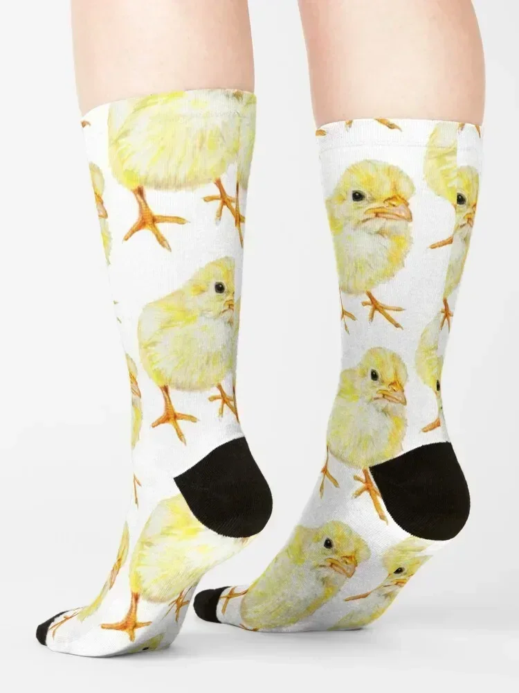 Yellow Baby Chick Socks anime sports and leisure golf bright garter Men's Socks Luxury Women's