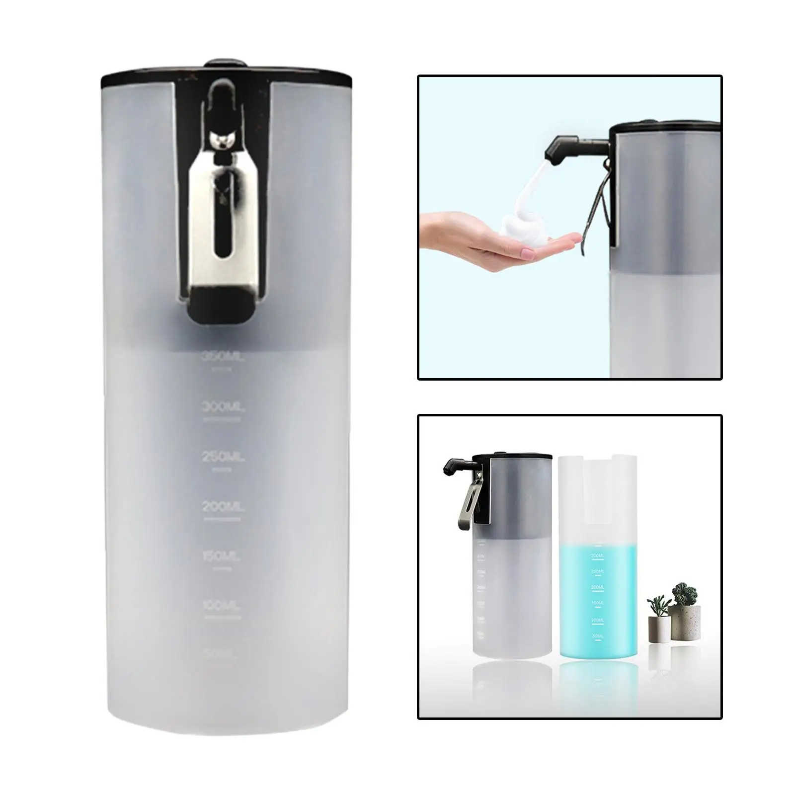 Countertop Electric Liquid Foam Soap Dispenser Pump 350ml for Bathroom