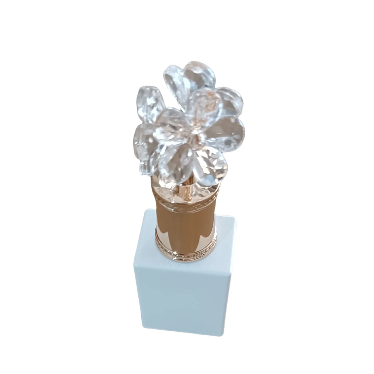 5 bottiglie da 15 ml Bottiglia vuota in vetro bianco con pennello per coperchio Per smalto gel per bellezza unghie