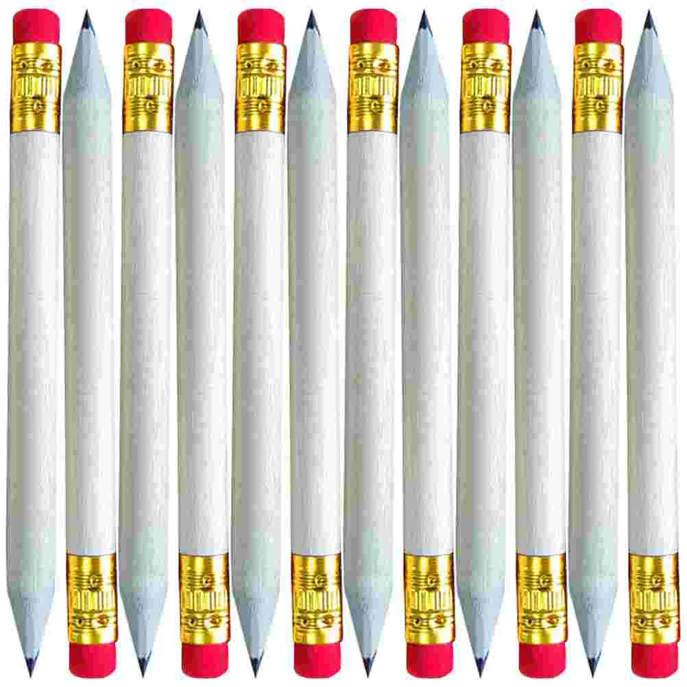 60 Pcs Mini Short Pencil Bride Pencils for Kids Bridal Shower Basswood Half with Eraser